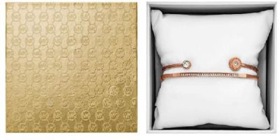 MICHAEL KORS Damen ARMBAND Set 2 Armreife Bracelete MKJ4823791 rose gold