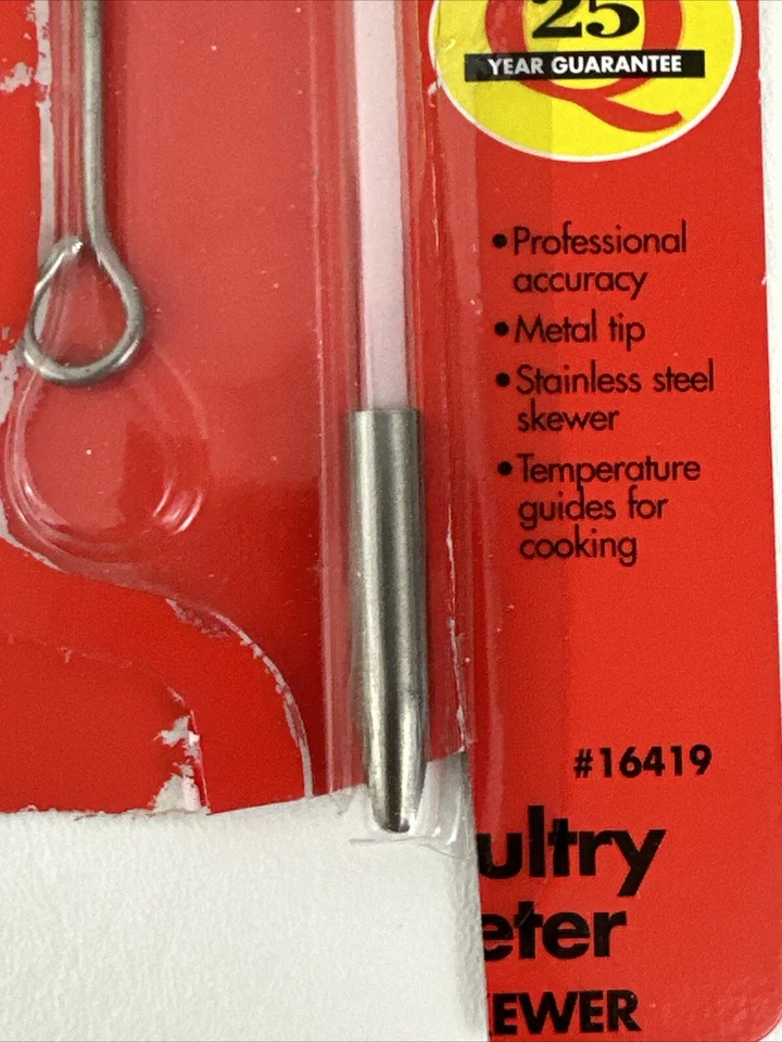 Vintage Pyrex Glass  Meat Thermometer New Open Package - Image 4 of 4