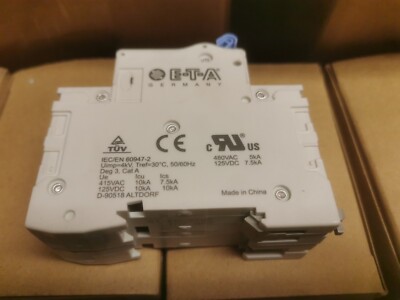 E-T-A Circuit Protection and Control 4230-T120-K0CE-8A DIN RAIL MOUNT 8 AMP 480V