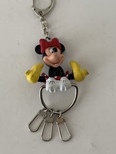 Disney Minnie Mouse Keychain Bag Charm Acrobatic Rubber Polka Dot Dress