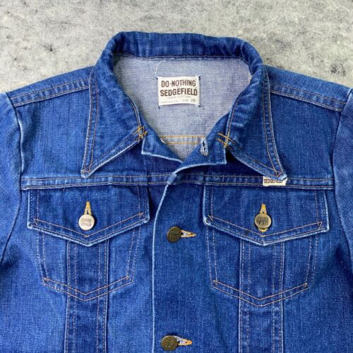 Vintage Sedgefield Womens Jacket Medium Blue Denim Trucker 70s 80s Made In USA - Picture 3 of 18