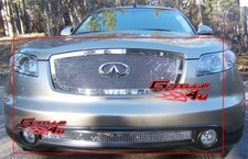 Fits 2003-2005 Infiniti Fx35fx45 Stainless Chrome Mesh Grille Insert Combo Fits 2003-2005 Infiniti Fx35fx45 Stainless Chrome Mesh Grille Insert Combo