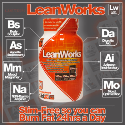 Muscle Elements LEAN WORKS Thermogenic Fat Burner - 90 capsules - SHREDDED AF