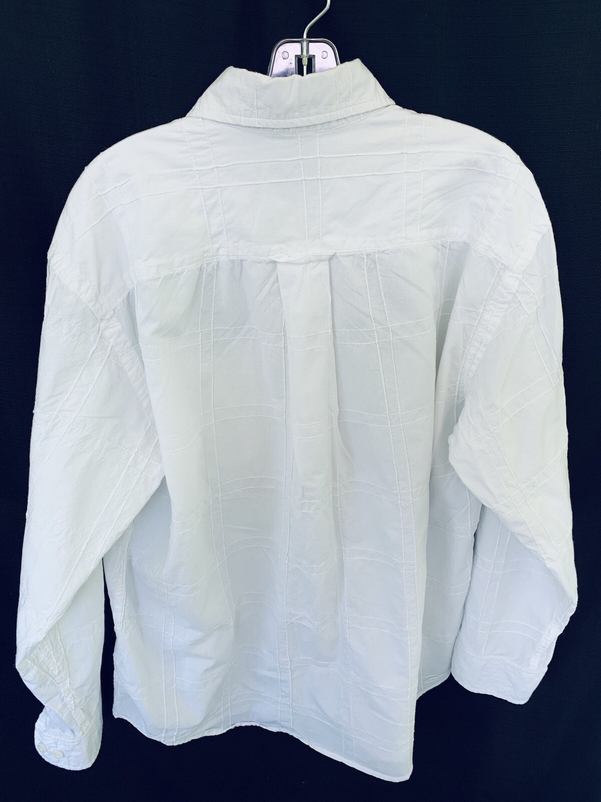 Orvis Button Up Shirt Patchwork White Cotton L Lo… - image 6