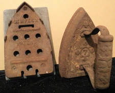 Antique Sad Flat Cast Iron Simplex & #7