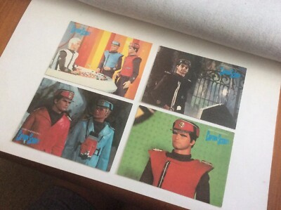 CAPTAIN SCARLET BLUE BLACK WHITE SPECTRUM ENGALE POSTCARDS 1986 ANDERSON ENGLAND