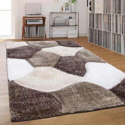 Neu Modern Groß Shaggy Teppiche Flur Wohnzimmer Läufer Teppiche Schlafzimmerteppich Matten
