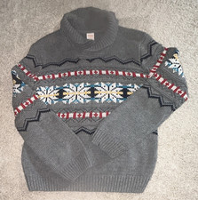 Gymboree Boys Holiday Christmas Fair Isle Knit Turtleneck Pullover Sweater 10-12