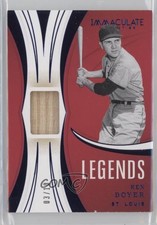 2020 Panini Immaculate Legends Materials Blue 3/10 Ken Boyer #LM-KB b8h