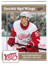 25/26 2025 UD DETROIT RED WINGS CENTENNIAL BOX SET BASE GOLD 1-100 U-Pick List