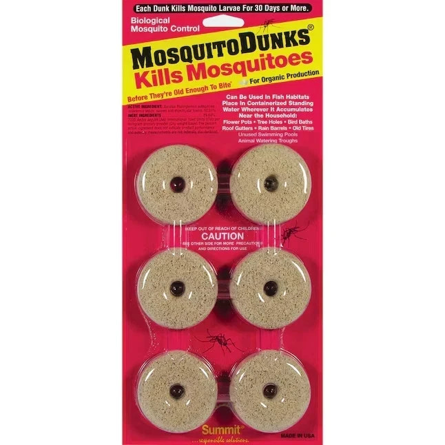 Mosquito Dunks 6 -Count Organic Natural Ready to use Mosquito killer 6 -Pack
