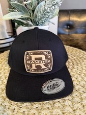 Richardson Black Mesh Back Adjustable Trucker Hat One Size Solid Casual Men