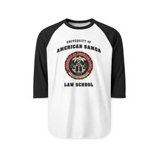 University of American Samoa Law School Raglan Shirt  Campus Seal