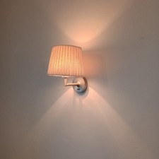 Astro Switched Wall Lights Pendants Pleated Shades White x 5