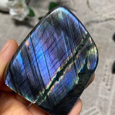 169g  Natural Purple Labradorite Quartz Crystal Stone Specimen Healing