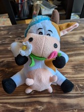 Stofftier - Kuh mit Blume - Plüschtier - Kuscheltier