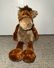Unipak Brown Beige Horse Plush Stuffed Animal Soft Washable 2004 Small
