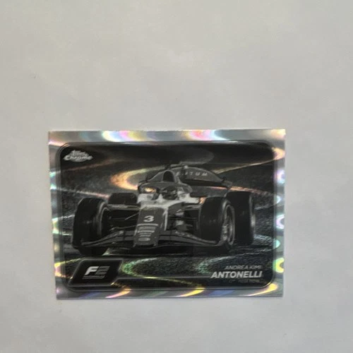 2024 Topps Chrome F1 Andrea Kimi Antonelli #94 Black and White Raywave Refractor