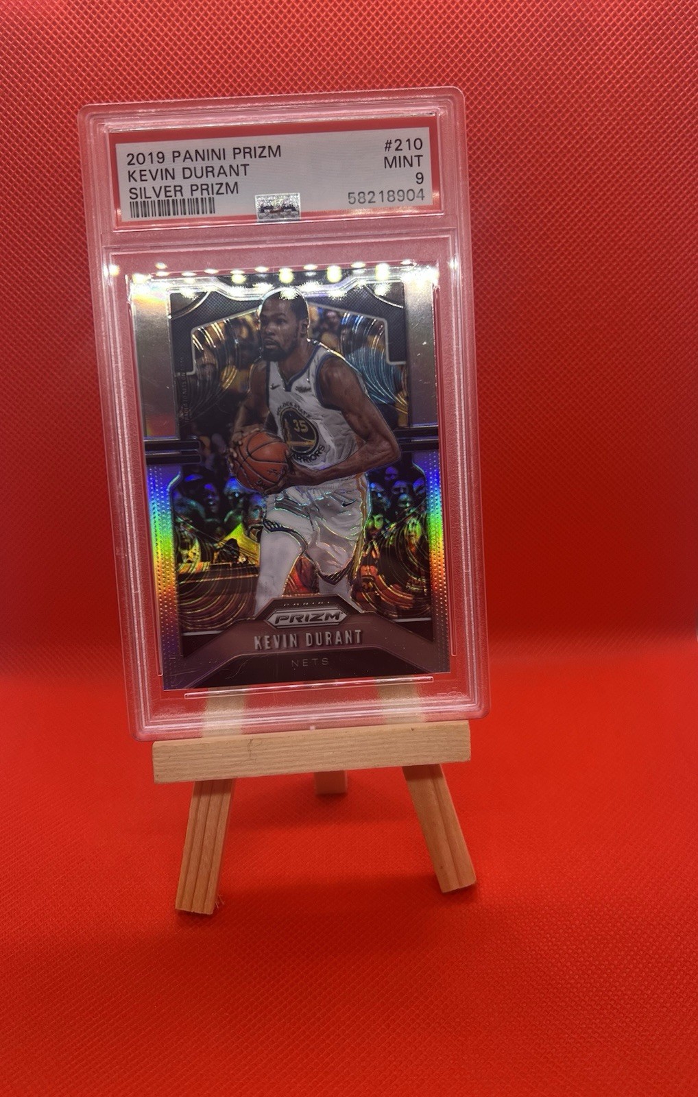 2019 Panini Prizm Kevin Durant Silver Prizm PSA 9