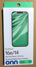 Onn For iPhone 16e/14/13/13 Pro Tempered Mirror Glass Screen Protector