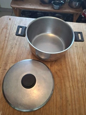 Faitout, marmite en inox / cuivre - Sitram France - 24cm - Photo 1/4