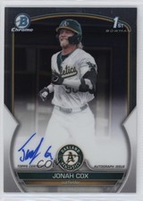 2023 Bowman Draft Chrome Prospect Auto Jonah Cox #CDA-JCO Auto lh0