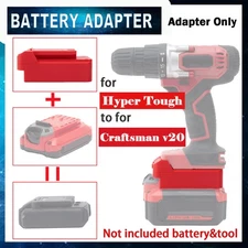 Adapter Craftsman V20 20V Battery Convert To For Hyper Tough 20V Cordless Tools