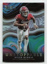 2022 Panini Select Draft Picks #US-KM Kyler Murray Unstoppable Silver Prizm