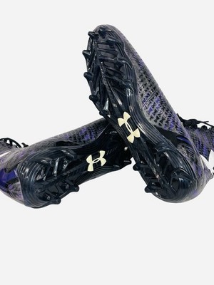 Under Armour ClutchFit Football Shoes Black/Purple Chrome 1270836-056 Size 14 Under Armour ClutchFit Football Shoes Black/Purple Chrome  main image 2