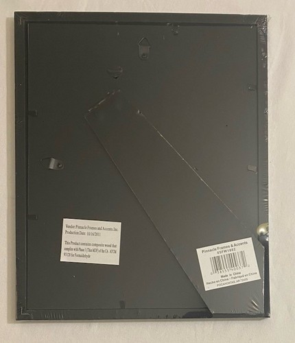 PHOTO FRAME "Snap Frame" Black Wood~Wall / Freestanding~Holds 5.5"x7.5" Pics NIP - Picture 2 of 4