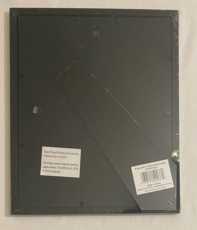 MARCO DE FOTOS "Snap Frame" Madera Negra ~ Pared / Independiente ~ Sostiene Fotos de 5.5"x7.5" Nuevo en Paquete Foto 2 de 4