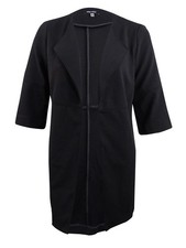 Nine West Women's Wing-Lapel Open-Front Topper Jacket