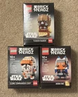 LEGO Star Wars Brick Headz Lot- Commander Cody 40675 Ahsoka 40539 Tusken 40615
