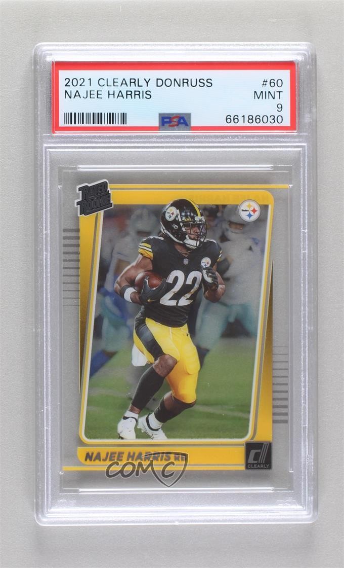 2021 Panini Clearly Donruss Rated Najee Harris #60 PSA 9 MINT Rookie RC 1g5c