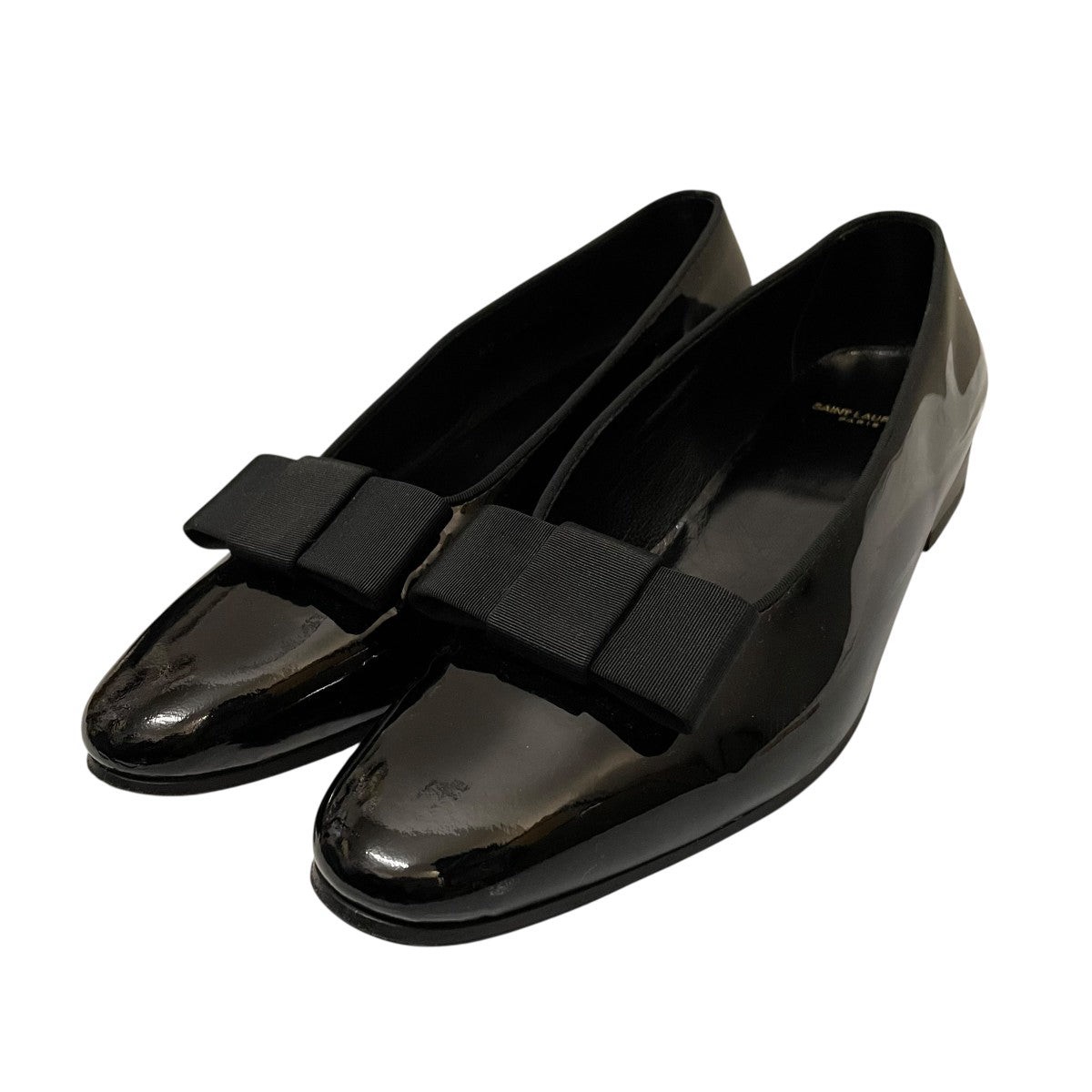 Ballerine da donna Saint Laurent taglia 39 5 in pelle verniciata colore nero