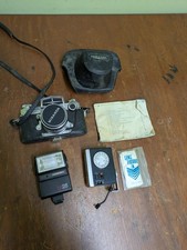 Miranda Sensorex-C Vintage 35mm Camera With Accessories Untested Parts Only