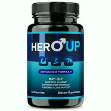 Hero Up Pills for Men, HeroUp Supplement for Male Health Support 60ct
