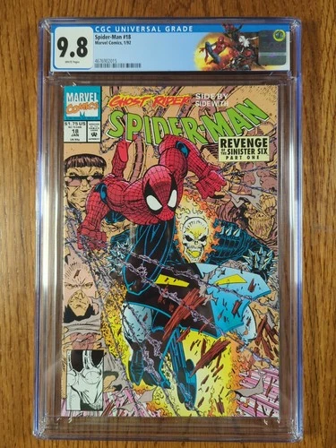 Spider-Man #18, CGC 9.8, Marvel 1992, Custom Label, Newly Graded, Erik Larson