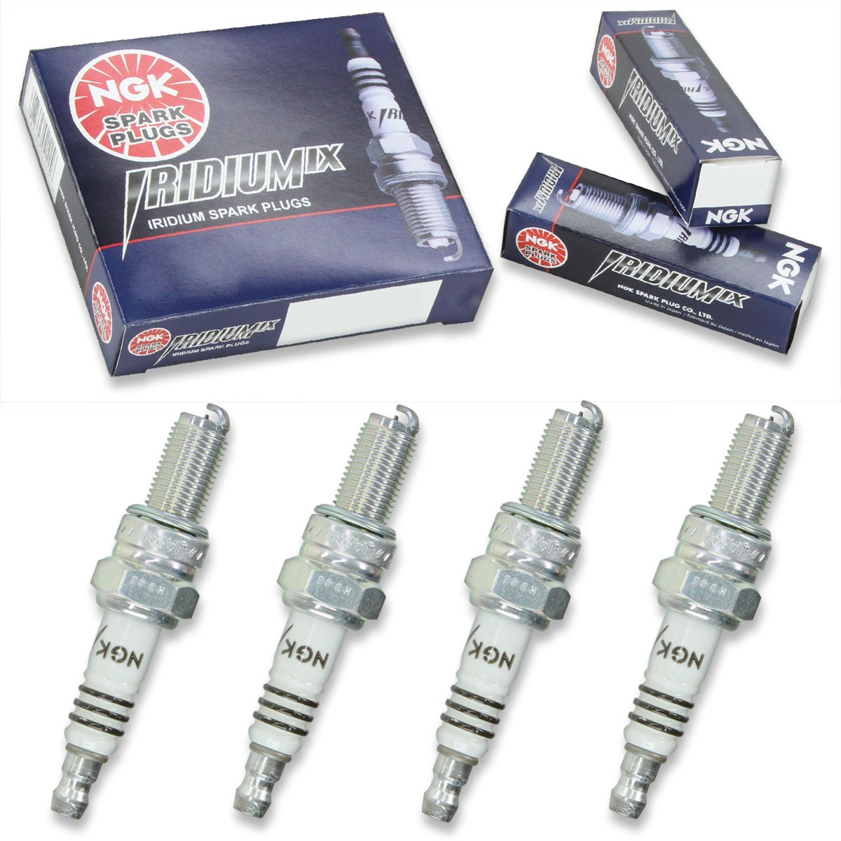 4pcs 92-98 Yamaha XJ600S Seca II NGK Iridium IX Spark Plugs 599cc 36ci Kit me