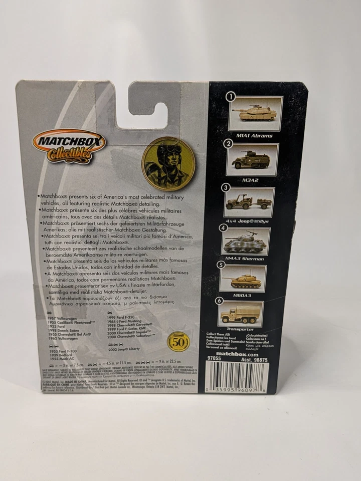 2001 MATCHBOX COLLECTIBLES Micro SCALE 4 X 4 JEEP WILLYS WITH TRAILER--NEW - Image 2 of 4