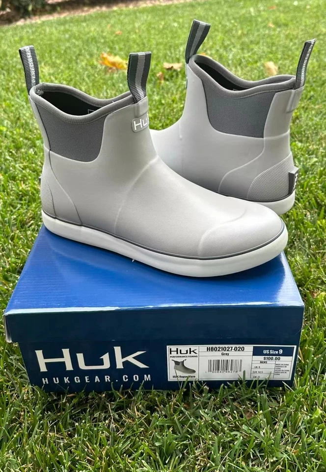 HUK Mens Rogue Wave Shoes High Performance Fishing Deck Boots Rain Boots - Image 2 of 2
