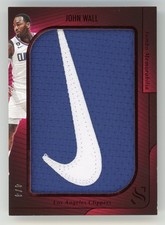 2024-25 PANINI SILHOUETTE JOHN WALL PATCH /4 NIKE SWOOSH GAME USED #JM-JWL