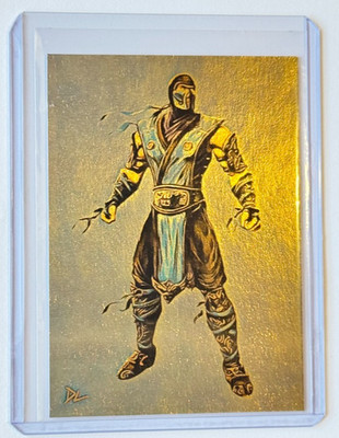 Sub-Zero Gold Plated Edition Artist Signed ''Mortal Kombat'' Trading Card 1/1