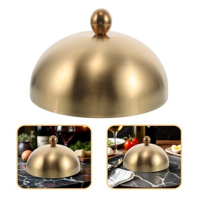 Round Stainless Steel Melting Dome Cover for Cheese, Bacon and Griddle Use