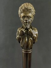 WOLFman cane carved cane Walking Stick Cane Handmade Wooden Stick High Quality