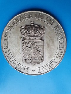 Medaille Landwirtschaftsamt für das Herzogtum Anhalt