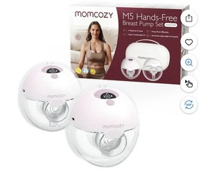 Momcozy S12 9-Levels Double Wearable Breast Pump - White