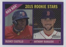 2015 Topps Heritage Hot Box Chrome Purple Refractor Rusney Castillo #356 0t2
