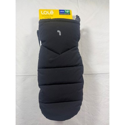 Lole Downlite Outdoor Puffer Mittens Black Duck Down Insulated XL/TG New