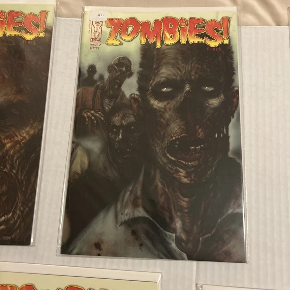 ¡Zombies! Lote de gama alta Feast #1-5 serie completa IDW Comics 2006 Foto 4 de 4